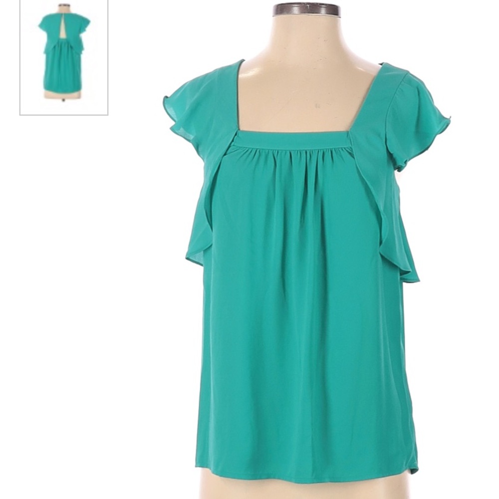 Anthropologie - Meadow Rue teal blouse